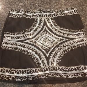 Black Skirt with sequins